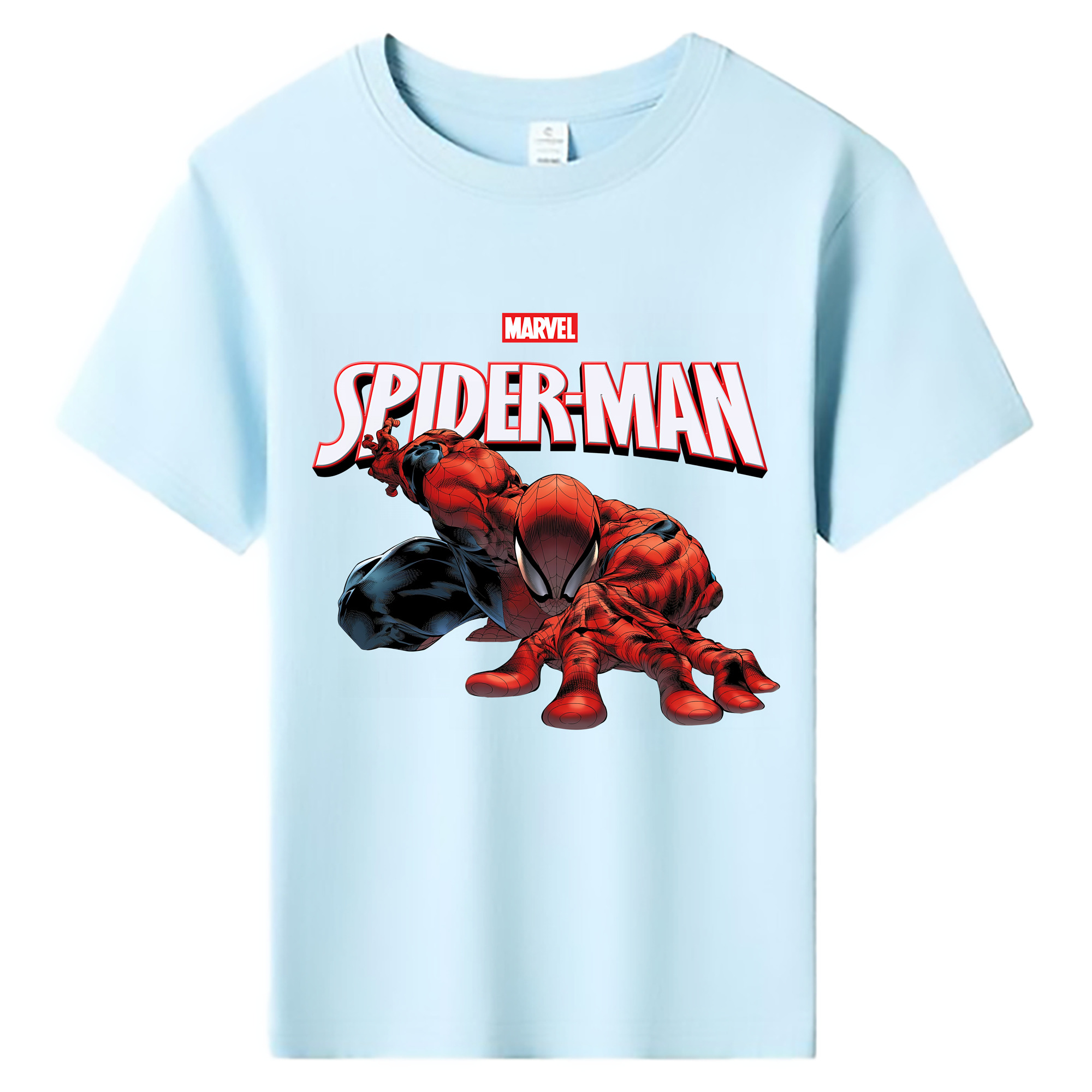 （画像用） Spider Man スパイダーマン 綿100％キッズTシャツ（フロントプリント）